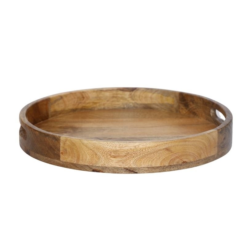 Mango Wood Round Serving Tray