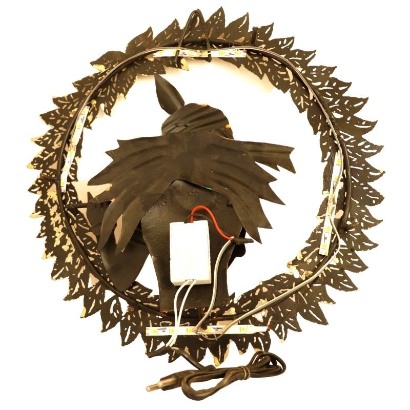 iron Made Lord Krishna wall Wall Mounted showpiece