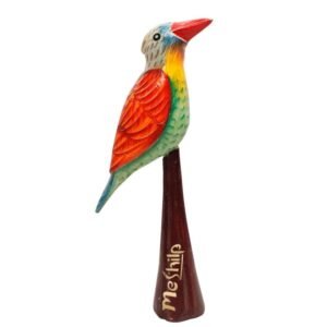 Wooden Decorative Hand  Painted Bird