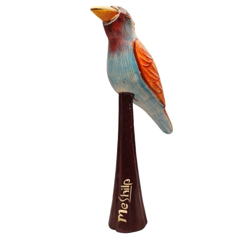 Wooden Decorative Hand Painted Bird