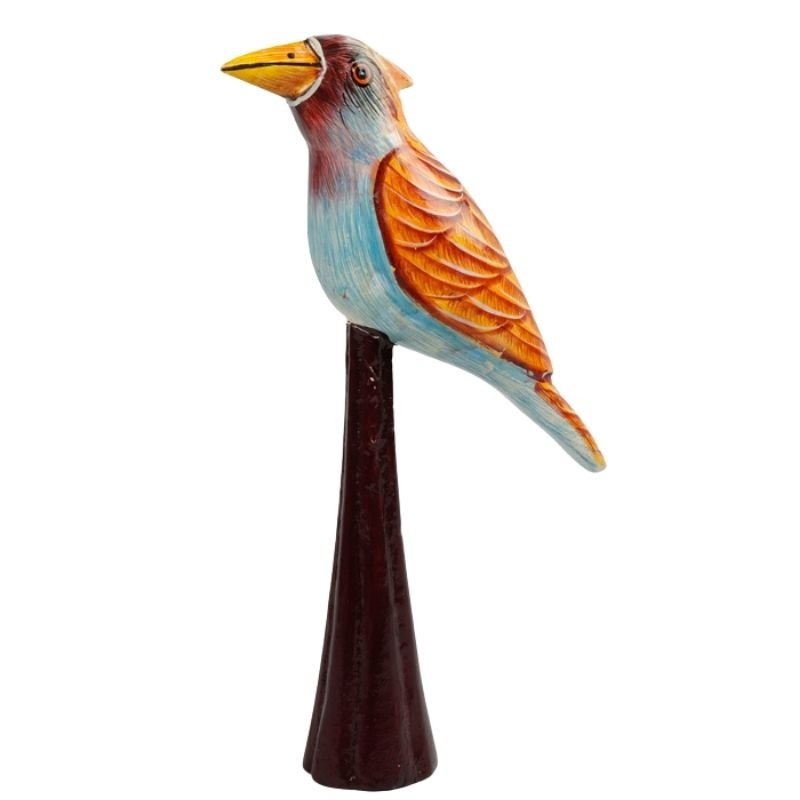 Wooden Decorative Hand Painted Bird