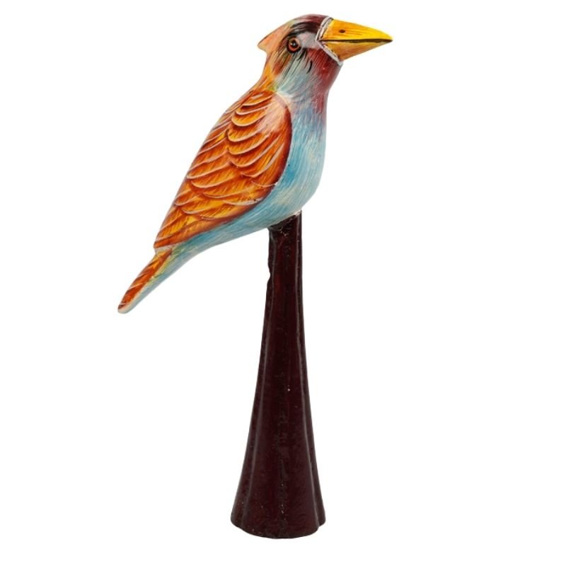 Wooden Decorative Hand Painted Bird
