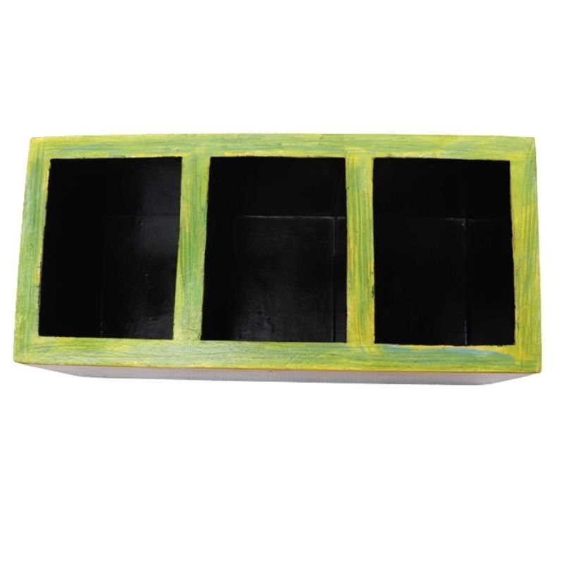 Mango Wood hand Painted Knifes/ Spoon Holder