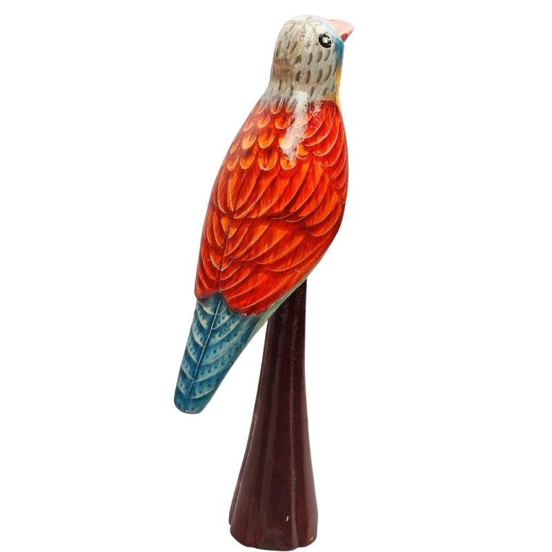 Wooden Decorative Hand Painted Bird