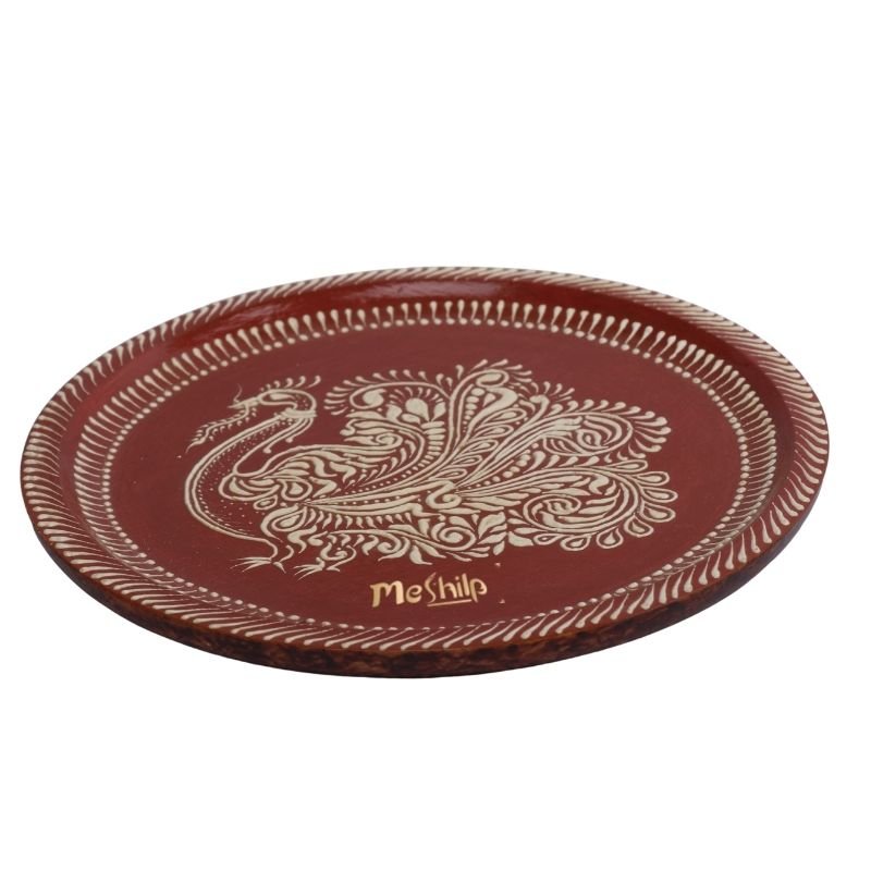 Wooden Decorative Hand Painting of Peacock