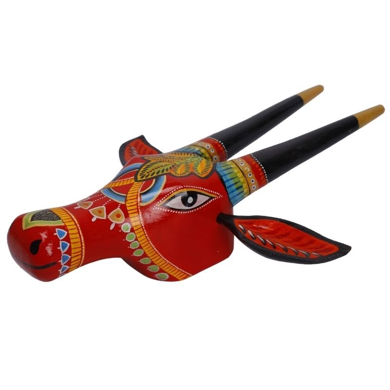 Wooden Cow head Wall Hanging