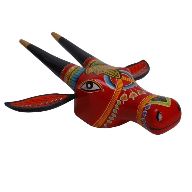 Wooden Cow head Wall Hanging