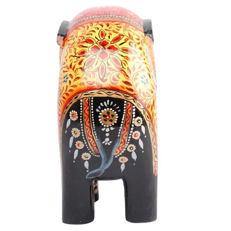 Wooden Decorative Hand Painted Elephant