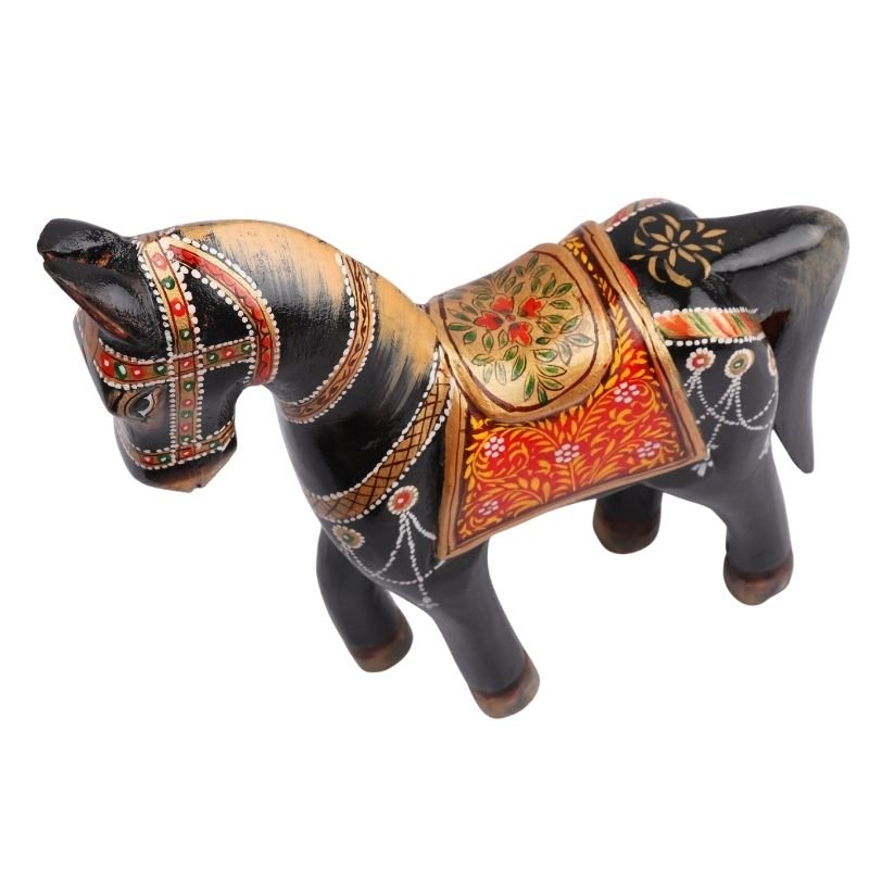 Wooden Decorative Hand Painted Horse