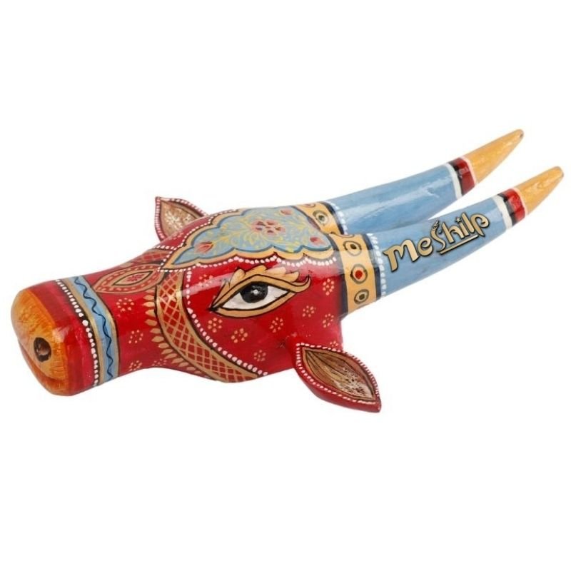 Wooden Cow head Wall Hanging