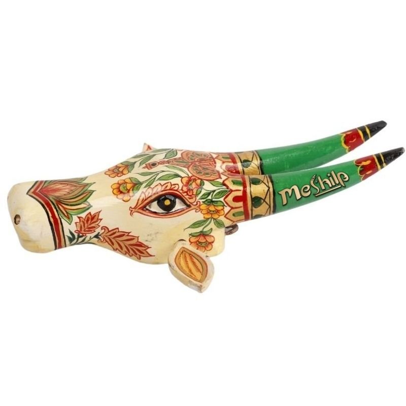 Wooden Cow head Wall Hanging