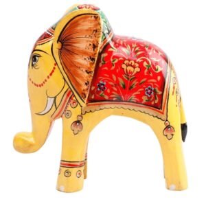 Wooden Decorative Hand  Painted Elephant