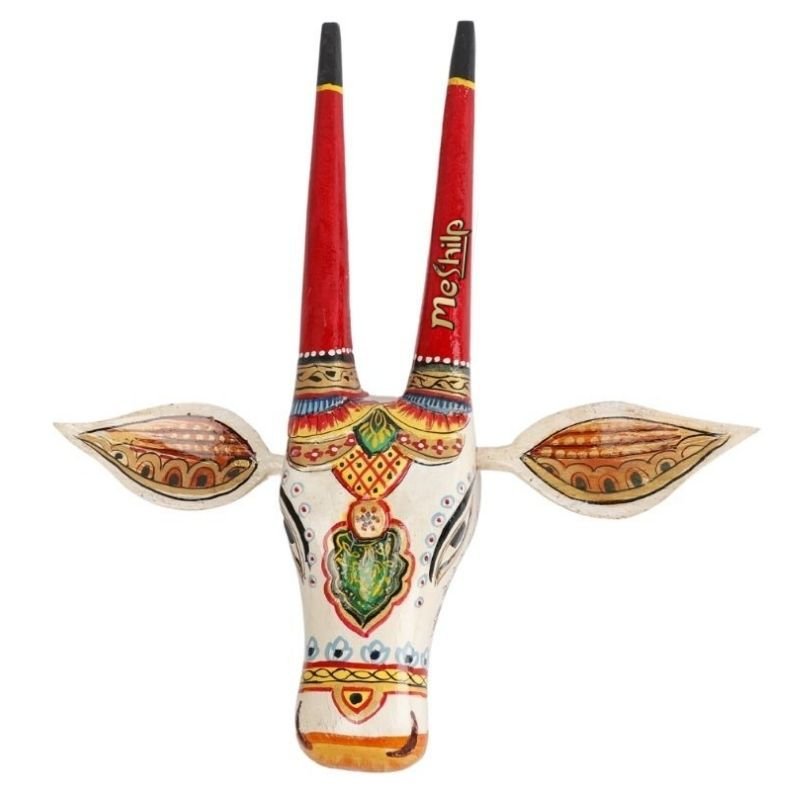 Wooden Cow head Wall Hanging