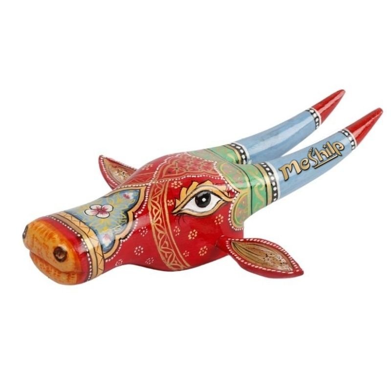 Wooden Cow head Wall Hanging