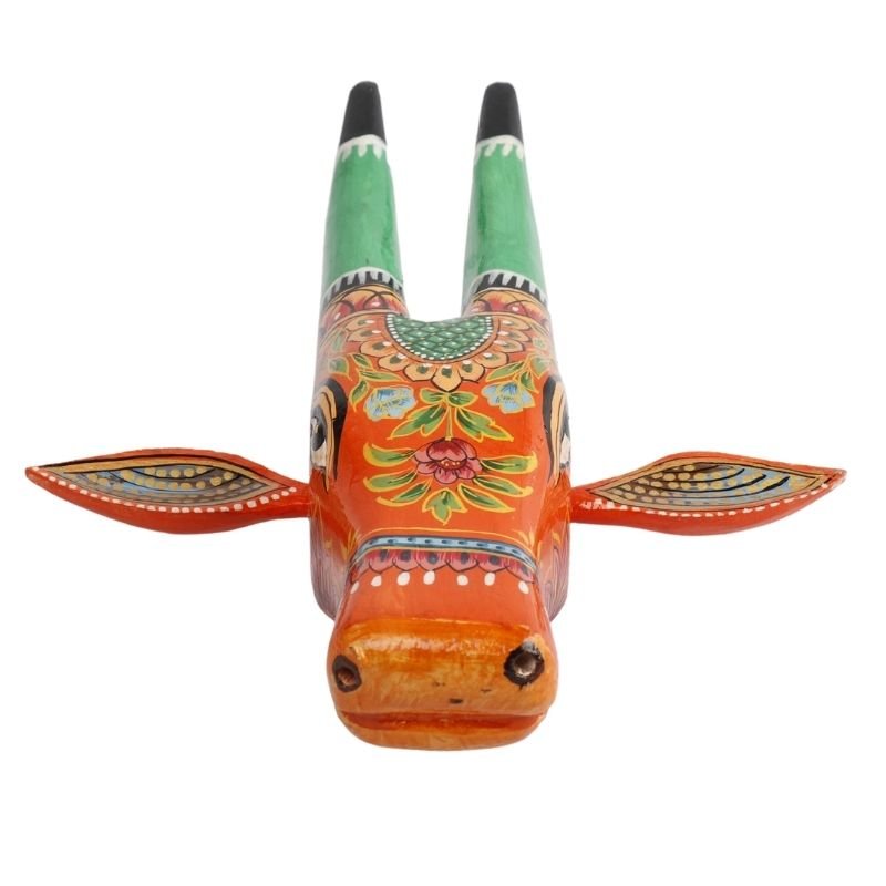 Wooden Cow head Wall Hanging