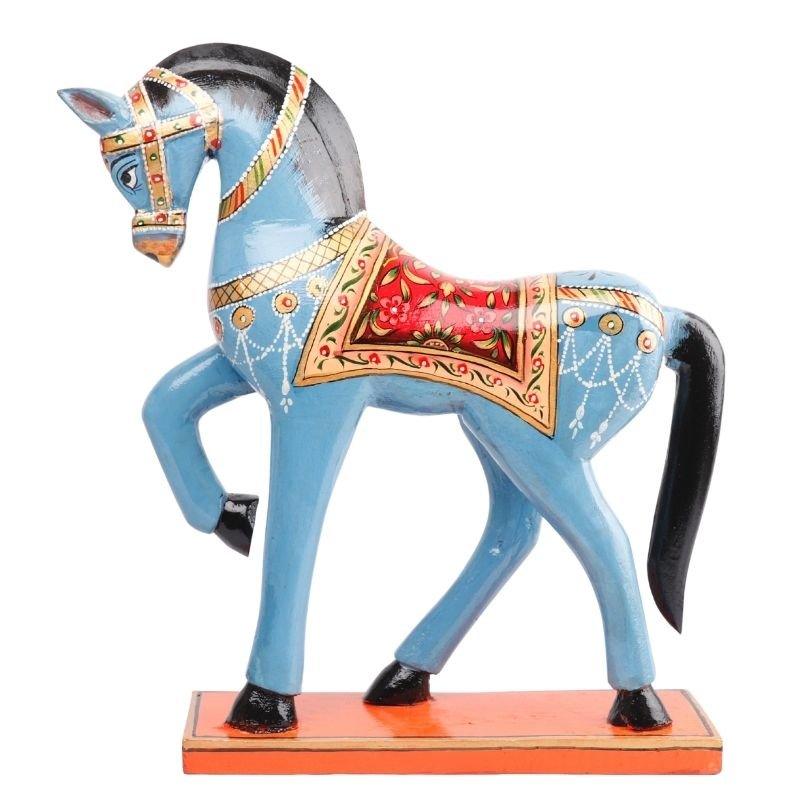 Wooden Decorative Hand Painted Horse