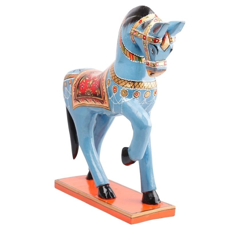 Wooden Decorative Hand Painted Horse