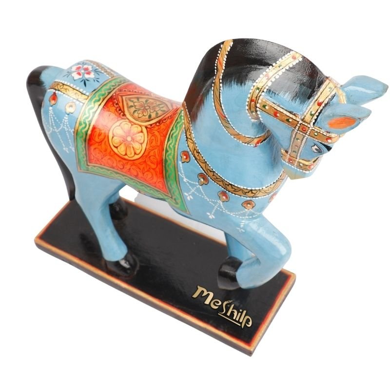 Meshilp Wooden Decorative Hand Painted Horse