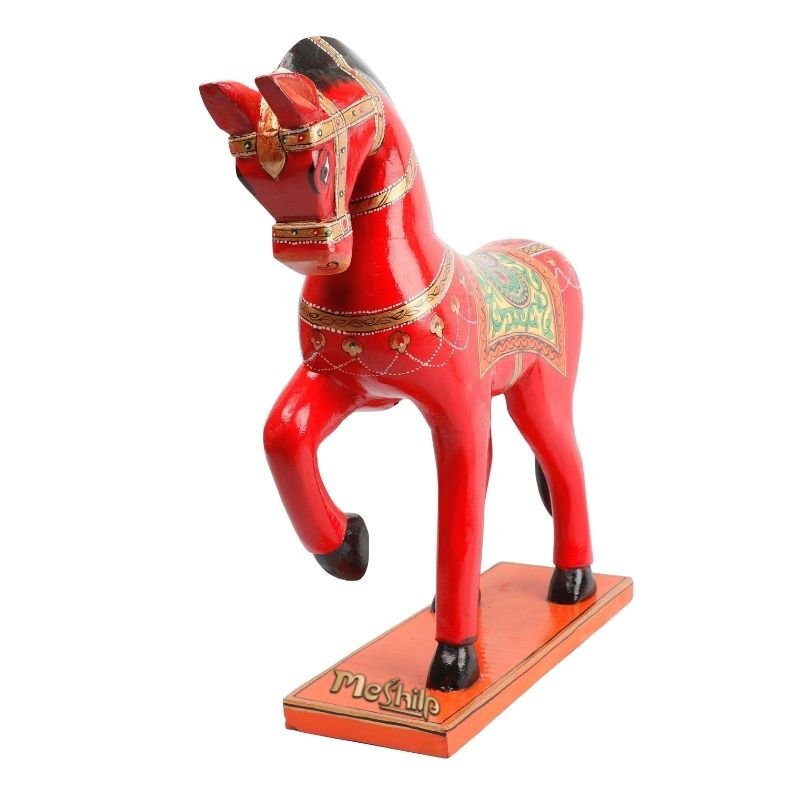 Wooden Decorative Hand Painted Horse