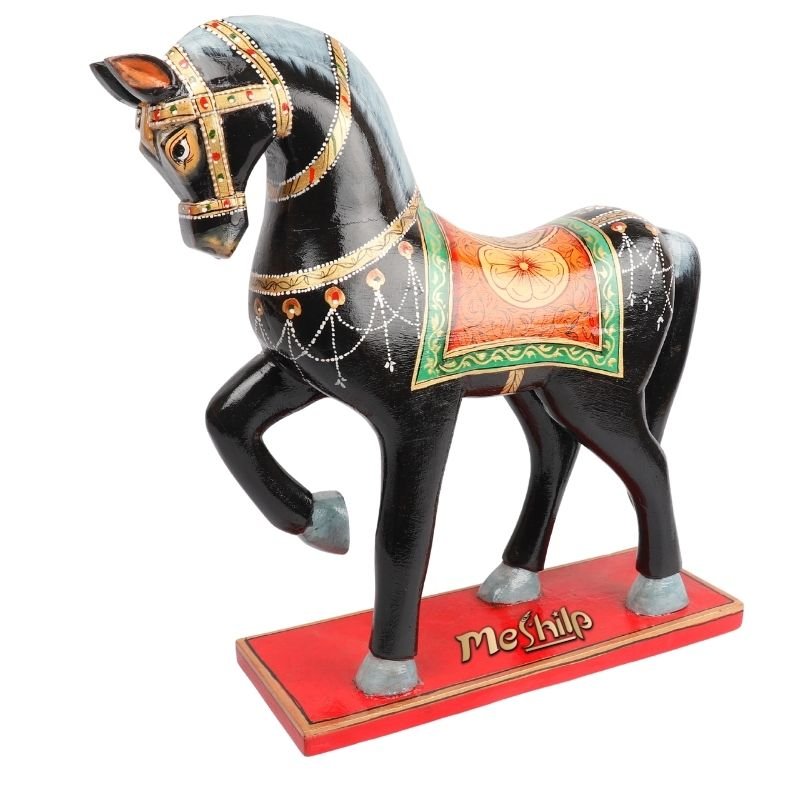 Wooden Decorative Hand Painted Horse