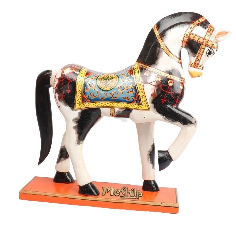Wooden Decorative Hand Painted Horse