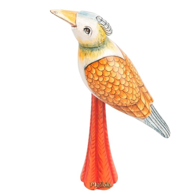 Wooden Decorative Hand Painted Bird
