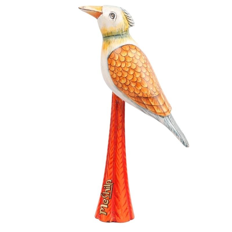 Wooden Decorative Hand Painted Bird