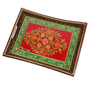 Meshilp Mango Wood four Corner Serving Tray