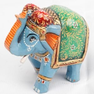 Wooden Decorative Hand  Painted Elephant