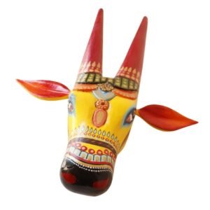 Wooden Cow head Wall Hanging