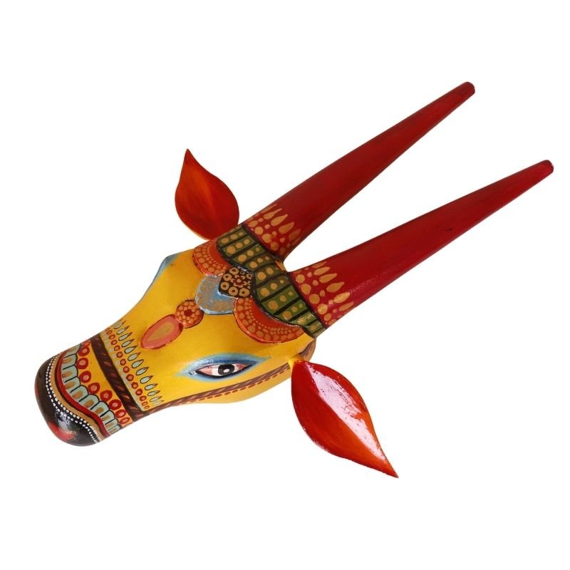 Wooden Cow head Wall Hanging