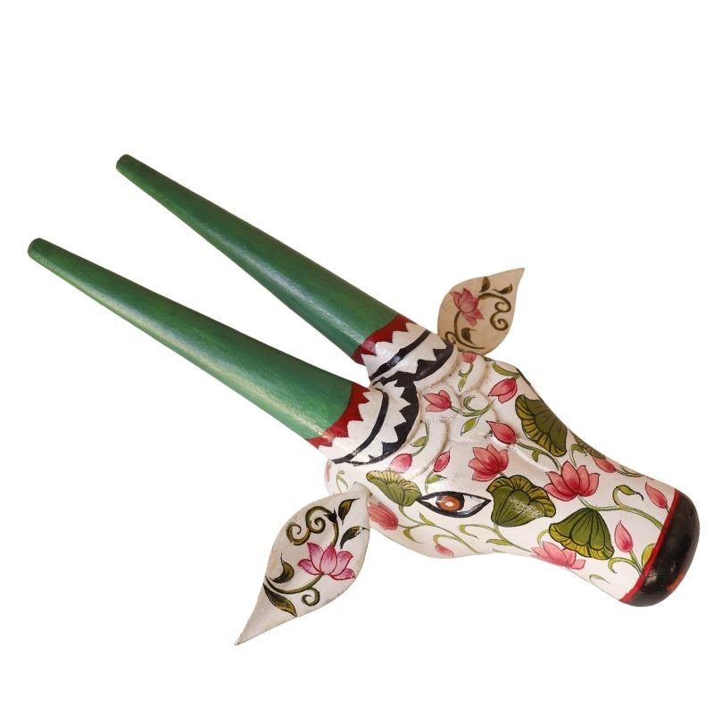 Wooden Cow head Wall Hanging