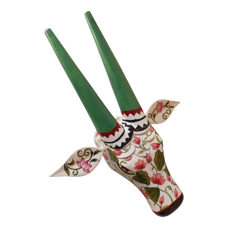 Wooden Cow head Wall Hanging