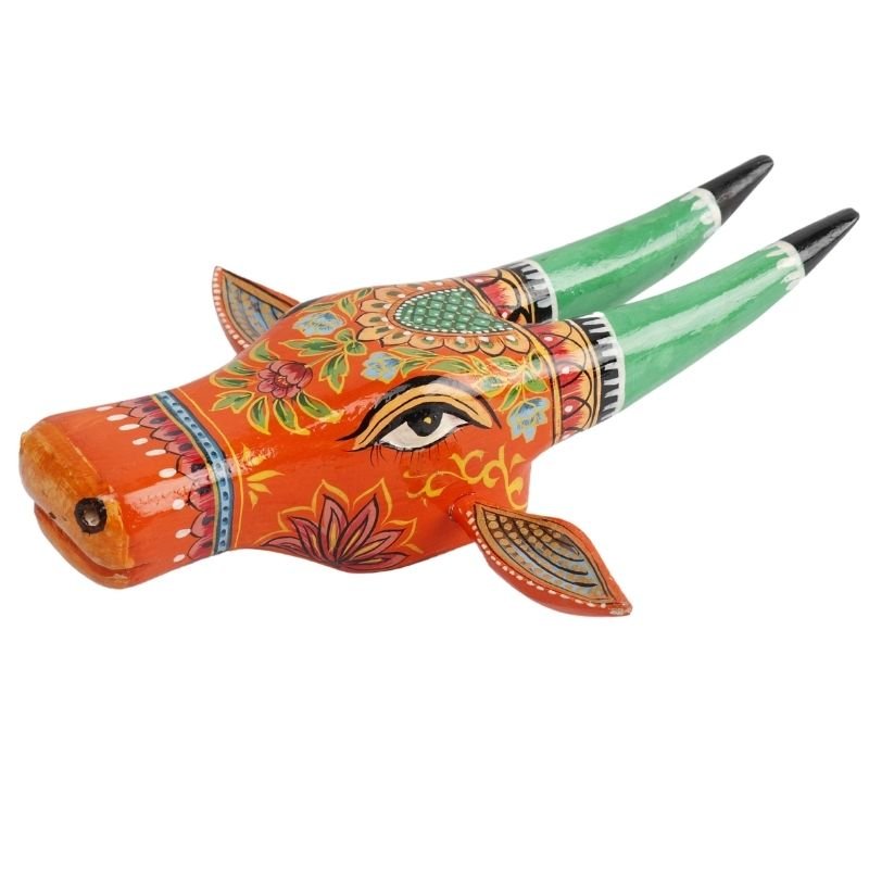 Wooden Cow head Wall Hanging