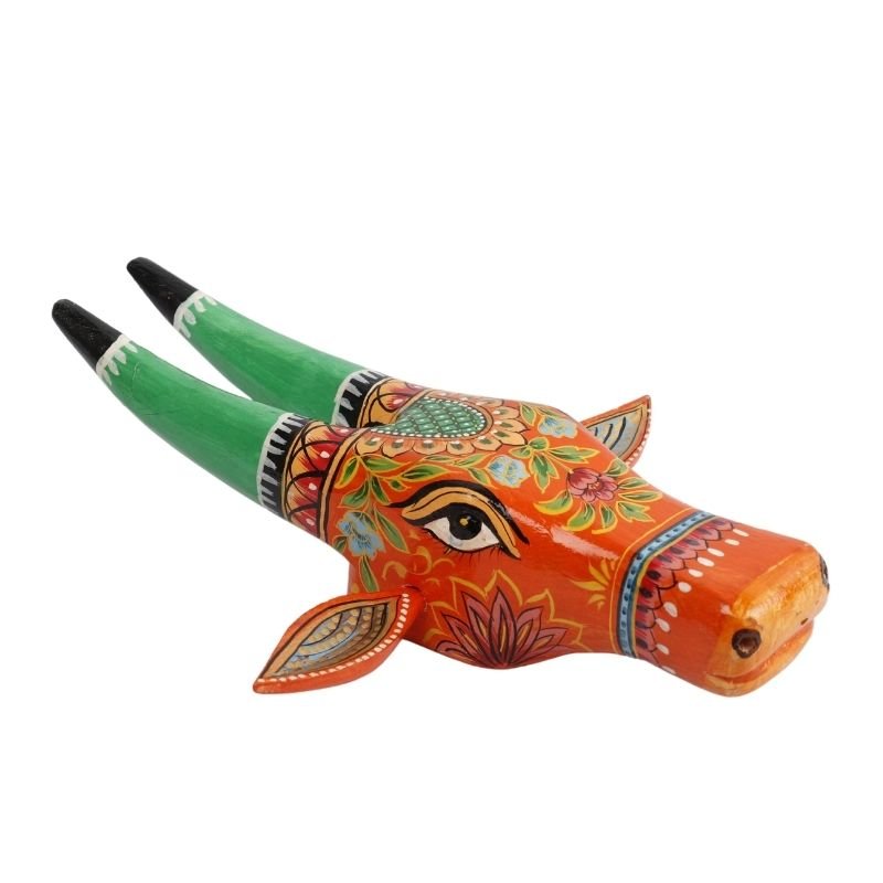 Wooden Cow head Wall Hanging